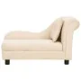Sofá para perros con almohada crema felpa 83x44x44 cm de , Camas para perros - Ref: Foro24-171106, Precio: 129,43 €, Descuent...