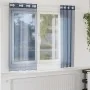 Cortinas de gasa con ojales 2 uds azul real de , Cortinas y visillos - Ref: Foro24-4102113, Precio: 13,23 €, Descuento: %
