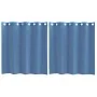Cortinas de gasa con ojales 2 uds azul real de , Cortinas y visillos - Ref: Foro24-4102113, Precio: 13,23 €, Descuento: %
