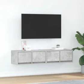Muebles de TV 2uds madera ingeniería gris hormigón 60x31x25,5cm by , TV Furniture - Ref: Foro24-861497, Price: 78,46 €, Disco...