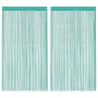 Cortinas de tiras 2 uds turquesa 140x250 cm de , Cortinas y visillos - Ref: Foro24-4102040, Precio: 18,53 €, Descuento: %