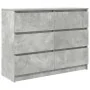 Aparador de madera de ingeniería gris hormigón 100x35x76 cm de , Aparadores - Ref: Foro24-3328501, Precio: 135,96 €, Descuent...
