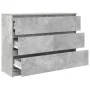 Aparador de madera de ingeniería gris hormigón 100x35x76 cm de , Aparadores - Ref: Foro24-3328501, Precio: 135,96 €, Descuent...