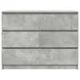Aparador de madera de ingeniería gris hormigón 100x35x76 cm de , Aparadores - Ref: Foro24-3328501, Precio: 135,96 €, Descuent...
