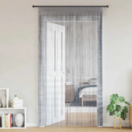 Cortinas de tiras 2 uds gris claro 100x250 cm de , Cortinas y visillos - Ref: Foro24-4102049, Precio: 14,63 €, Descuento: %