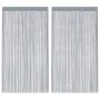 Cortinas de tiras 2 uds gris claro 100x250 cm de , Cortinas y visillos - Ref: Foro24-4102049, Precio: 14,63 €, Descuento: %