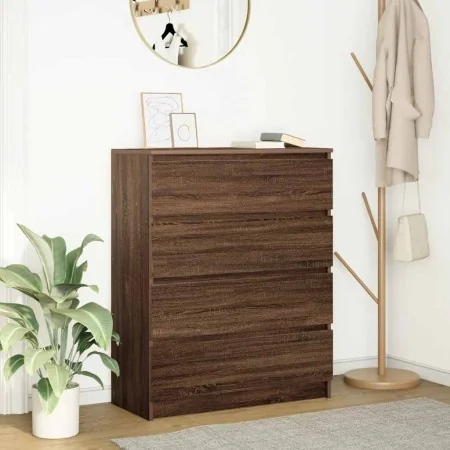 Aparador roble marrón 80x35x99 cm madera de ingeniería by , Sideboards - Ref: Foro24-3328486, Price: 130,51 €, Discount: %
