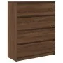 Aparador roble marrón 80x35x99 cm madera de ingeniería by , Sideboards - Ref: Foro24-3328486, Price: 130,51 €, Discount: %