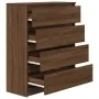 Aparador roble marrón 80x35x99 cm madera de ingeniería by , Sideboards - Ref: Foro24-3328486, Price: 130,51 €, Discount: %