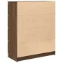 Aparador roble marrón 80x35x99 cm madera de ingeniería by , Sideboards - Ref: Foro24-3328486, Price: 130,51 €, Discount: %