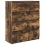 Aparador roble ahumado 80x35x99 cm madera de ingeniería de , Aparadores - Ref: Foro24-3328484, Precio: 125,11 €, Descuento: %