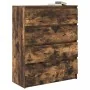 Aparador roble ahumado 80x35x99 cm madera de ingeniería de , Aparadores - Ref: Foro24-3328484, Precio: 125,11 €, Descuento: %