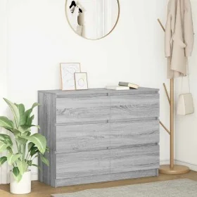Aparador de madera de ingeniería gris sonoma 100x35x76 cm von , Sideboards - Ref: Foro24-3328503, Preis: 138,67 €, Rabatt: %