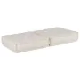 Puff modular de tela color crema 70x70x36 de , Cojines para sillas y sofás - Ref: Foro24-4019023, Precio: 117,18 €, Descuento: %