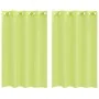 Cortinas de gasa con ojales 2 uds verde manzana 140x175 cm de , Cortinas y visillos - Ref: Foro24-4102054, Precio: 13,89 €, D...