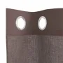 Cortinas de gasa con ojales 2 uds marrón 140x245 cm de , Cortinas y visillos - Ref: Foro24-4102068, Precio: 15,04 €, Descuent...