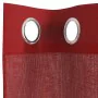 Cortinas de gasa con ojales 2 uds rojo vino de , Cortinas y visillos - Ref: Foro24-4102158, Precio: 15,04 €, Descuento: %