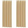 Cortinas de gasa con ojales 2 uds arena by , Curtains and curtains - Ref: Foro24-4102124, Price: 15,92 €, Discount: %