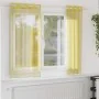 Cortinas de gasa con ojales 2 uds amarillo de , Cortinas y visillos - Ref: Foro24-4102132, Precio: 13,89 €, Descuento: %