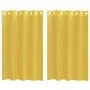 Cortinas de gasa con ojales 2 uds amarillo de , Cortinas y visillos - Ref: Foro24-4102132, Precio: 13,89 €, Descuento: %