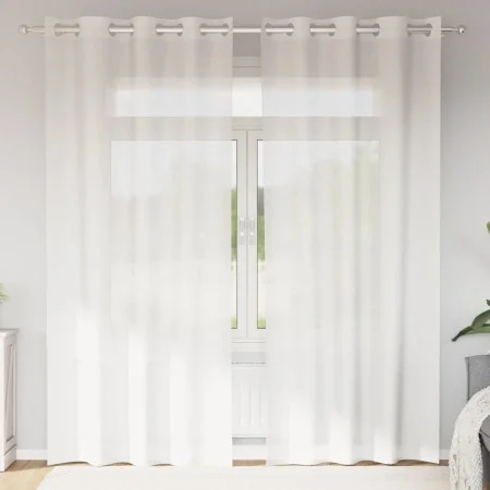 Cortinas de gasa con ojales 2 uds blanco von , Vorhänge und Gardinen - Ref: Foro24-4102151, Preis: 15,00 €, Rabatt: %