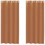Cortinas de gasa con ojales 2 uds terracota de , Cortinas y visillos - Ref: Foro24-4102139, Precio: 15,00 €, Descuento: %