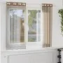 Cortinas de gasa con ojales 2 uds marrón claro de , Cortinas y visillos - Ref: Foro24-4102126, Precio: 14,11 €, Descuento: %