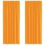 Cortinas de gasa con trabillas 2 uds naranja 140x225 cm de , Cortinas y visillos - Ref: Foro24-4102283, Precio: 15,57 €, Desc...