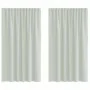 Cortinas de gasa con trabillas 2 uds gris claro 140x175 cm de , Cortinas y visillos - Ref: Foro24-4102297, Precio: 13,65 €, D...