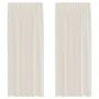 Cortinas de gasa con trabillas 2 uds. crema de , Cortinas y visillos - Ref: Foro24-4102269, Precio: 15,00 €, Descuento: %