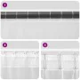 Cortinas de gasa con trabillas 2 uds. crema de , Cortinas y visillos - Ref: Foro24-4102269, Precio: 15,00 €, Descuento: %