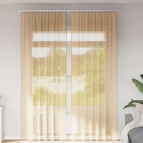 Cortinas de gasa con trabillas 2 uds arena 140x260 cm von , Vorhänge und Gardinen - Ref: Foro24-4102310, Preis: 15,26 €, Raba...