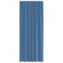 Cortinas de gasa con trabillas 2 uds azul real 140x245 cm de , Cortinas y visillos - Ref: Foro24-4102304, Precio: 14,92 €, De...