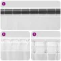 Cortinas de gasa con trabillas 2 uds. color blanco 140x140 cm de , Cortinas y visillos - Ref: Foro24-4102331, Precio: 15,15 €...