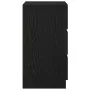 Mesilla de noche con 3 cajones color negro 39x35x65 cm de , Mesitas de noche - Ref: Foro24-861339, Precio: 63,89 €, Descuento: %
