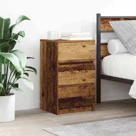 Mesilla de noche con 3 cajones madera vieja 39x35x65 cm by , Nightstands - Ref: Foro24-861351, Price: 58,62 €, Discount: %