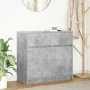 Aparador con cajón gris hormigón 80x34x76 cm madera ingeniería de , Aparadores - Ref: Foro24-861538, Precio: 84,23 €, Descuen...