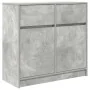 Aparador con cajón gris hormigón 80x34x76 cm madera ingeniería de , Aparadores - Ref: Foro24-861538, Precio: 84,23 €, Descuen...