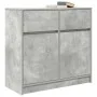 Aparador con cajón gris hormigón 80x34x76 cm madera ingeniería de , Aparadores - Ref: Foro24-861538, Precio: 84,23 €, Descuen...