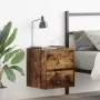 Mesillas de noche de pared 2 uds roble ahumado 38x34x40 cm de , Mesitas de noche - Ref: Foro24-861256, Precio: 81,00 €, Descu...