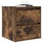 Mesillas de noche de pared 2 uds roble ahumado 38x34x40 cm de , Mesitas de noche - Ref: Foro24-861256, Precio: 81,00 €, Descu...