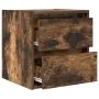 Mesillas de noche de pared 2 uds roble ahumado 38x34x40 cm de , Mesitas de noche - Ref: Foro24-861256, Precio: 81,00 €, Descu...