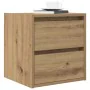 Mesita de noche de pared roble artisan 38x34x40 cm de , Mesitas de noche - Ref: Foro24-861263, Precio: 48,57 €, Descuento: %
