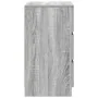 Mesilla de noche con 3 cajones gris Sonoma 39x35x65 cm de , Mesitas de noche - Ref: Foro24-861347, Precio: 60,33 €, Descuento: %