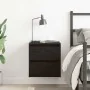 Mesilla de noche de pared roble negro 38x34x40 cm de , Mesitas de noche - Ref: Foro24-861249, Precio: 49,36 €, Descuento: %