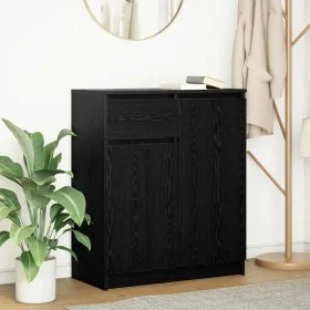 Aparador con cajón roble negro 71x35x84 cm madera de ingeniería de , Aparadores - Ref: Foro24-861590, Precio: 90,79 €, Descue...