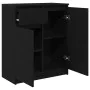 Aparador con cajón roble negro 71x35x84 cm madera de ingeniería de , Aparadores - Ref: Foro24-861590, Precio: 90,79 €, Descue...