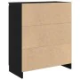 Aparador con cajón roble negro 71x35x84 cm madera de ingeniería de , Aparadores - Ref: Foro24-861590, Precio: 90,79 €, Descue...