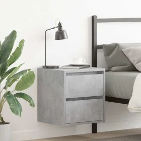 Mesillas de noche de pared 2 uds gris hormigón 38x34x40 cm by , Nightstands - Ref: Foro24-861254, Price: 81,00 €, Discount: %