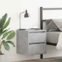 Mesillas de noche de pared 2 uds gris hormigón 38x34x40 cm de , Mesitas de noche - Ref: Foro24-861254, Precio: 81,00 €, Descu...